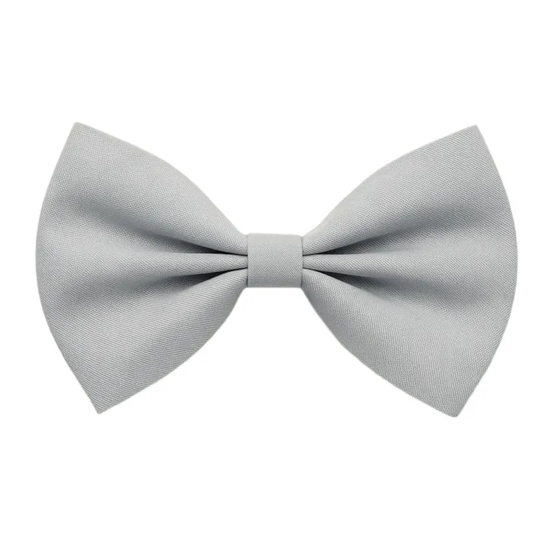 Silver Bow Tie with Adjustable Strap, 1 Count