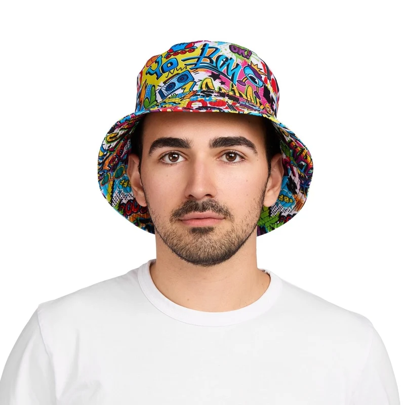 Graffiti Retro Bucket Hat for Adults