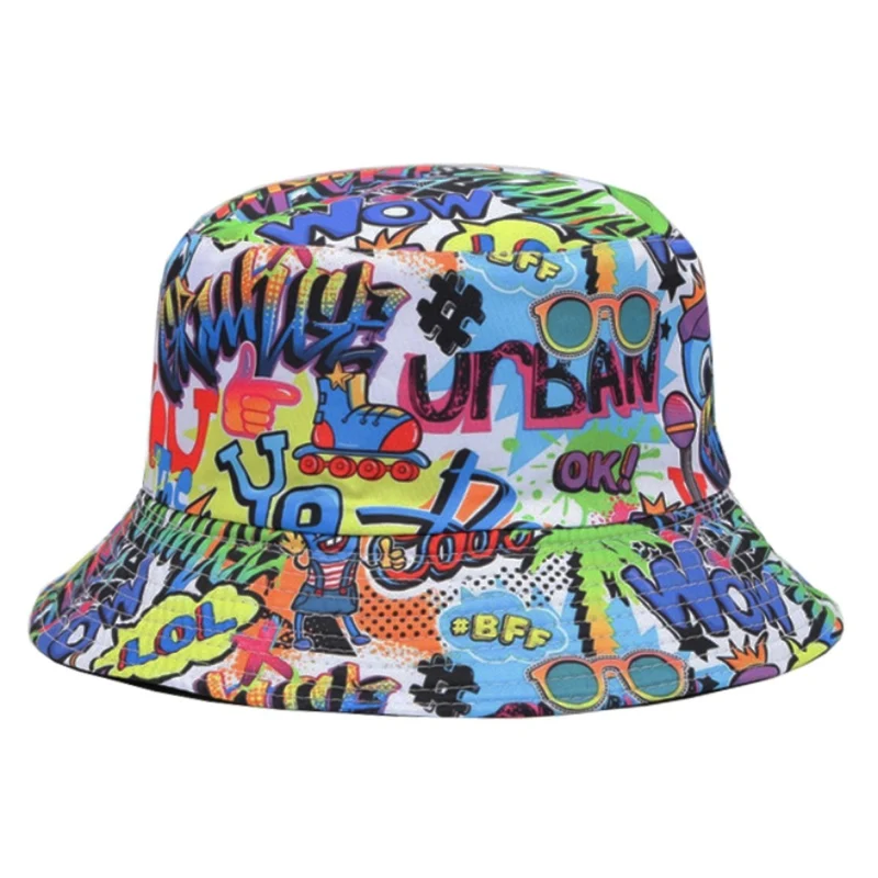 Graffiti Retro Bucket Hat for Adults
