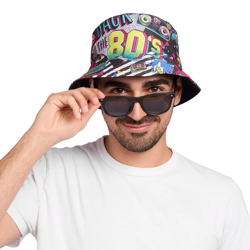 80s Bucket Hat for Adults