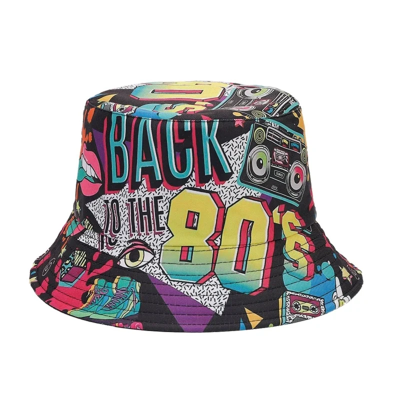 80s Bucket Hat for Adults