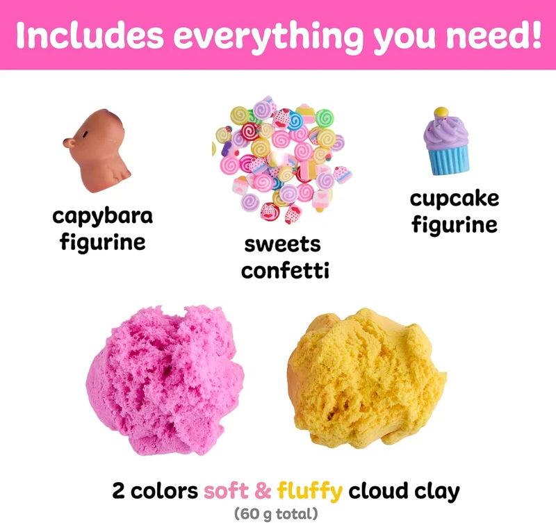 Creativity for Kids Capybara Sensory Mini Kit with Cloud Clay