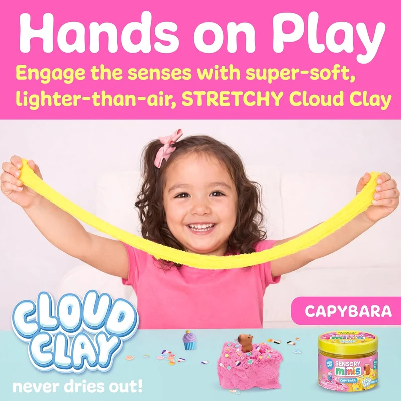 Creativity for Kids Capybara Sensory Mini Kit with Cloud Clay