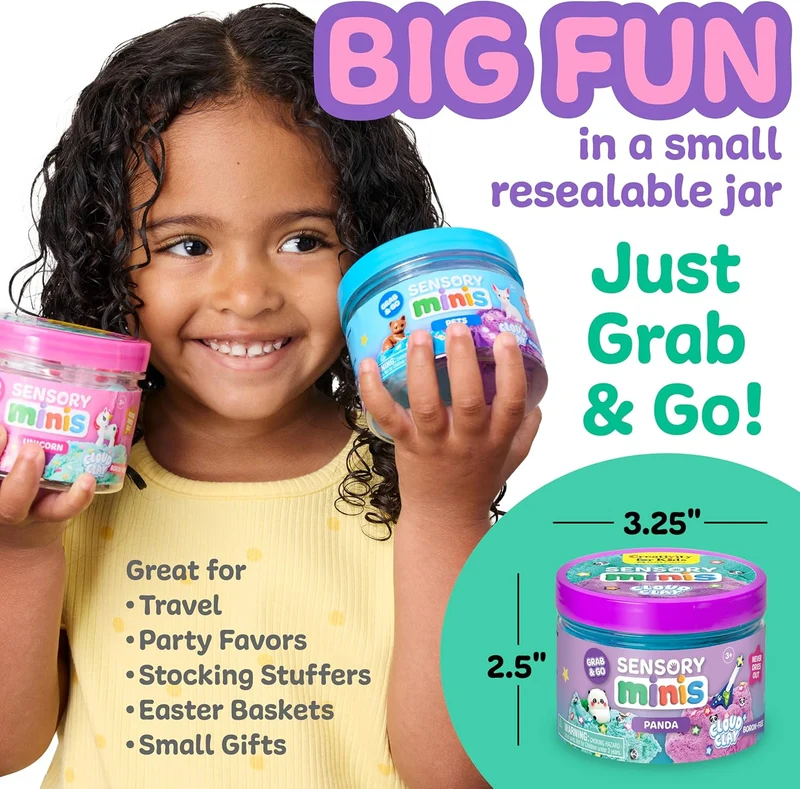 Creativity for Kids Sensory Minis Panda Cloud Clay Activity Kit