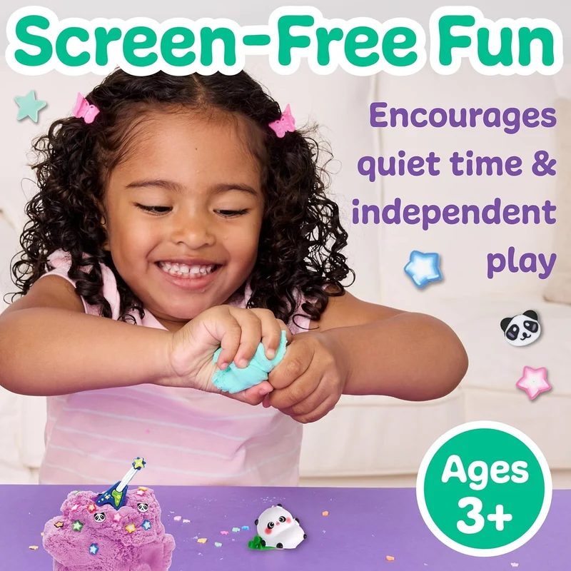Creativity for Kids Sensory Minis Panda Cloud Clay Activity Kit