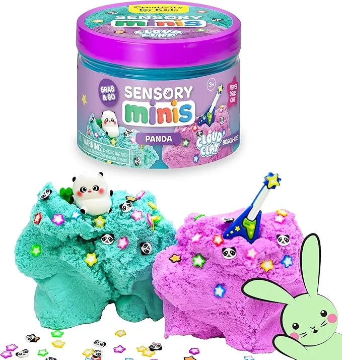 Creativity for Kids Sensory Minis Panda Cloud Clay Activity Kit