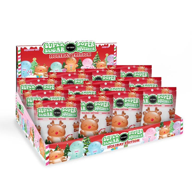 Super Duper Sugar Squisher Rudy Reindeer Festive Sensory Fidget Toy