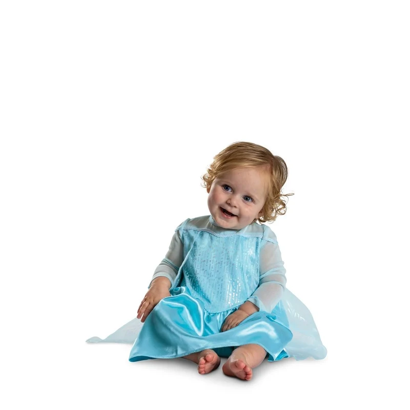 Frozen Elsa Classic Costume for Toddlers, Disney, Blue Dress with Cape