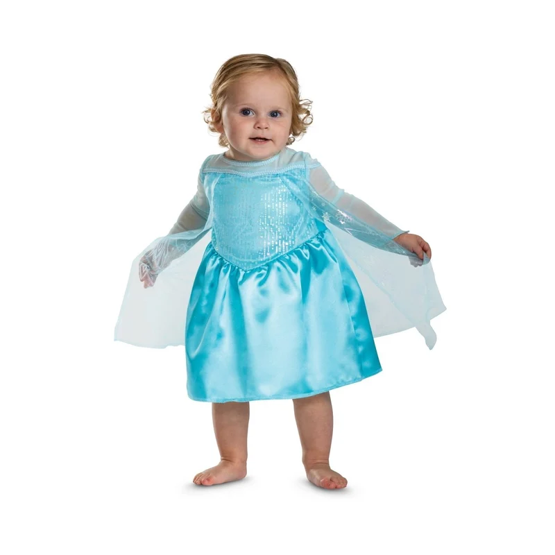Frozen Elsa Classic Costume for Toddlers, Disney, Blue Dress with Cape