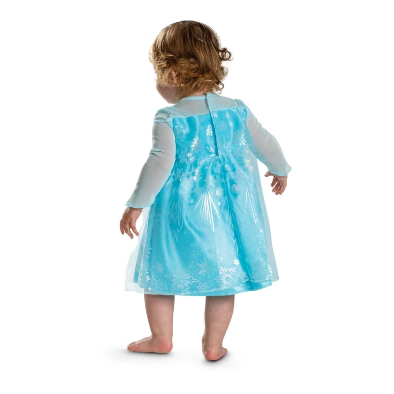 Frozen Elsa Classic Costume for Toddlers, Disney, Blue Dress with Cape