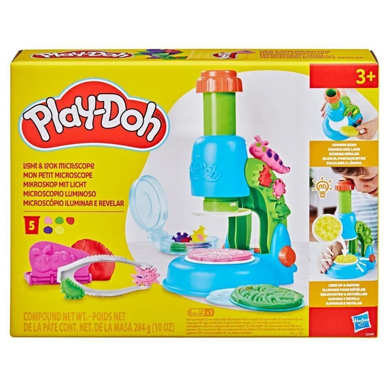 Play-Doh Light and Look Microscope Playset, 1 Count