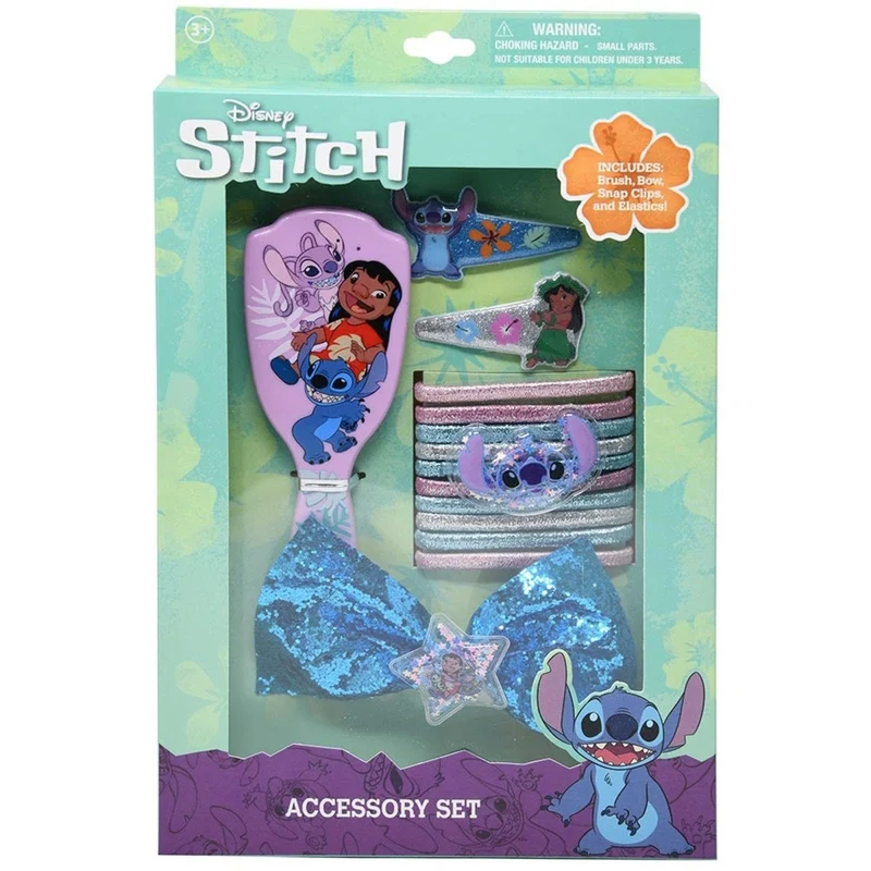 Stitch Brush and Hair Accessory Set, Disney, 1 Count