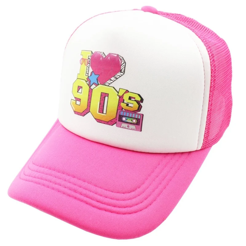 90s Pink Cap for Adults