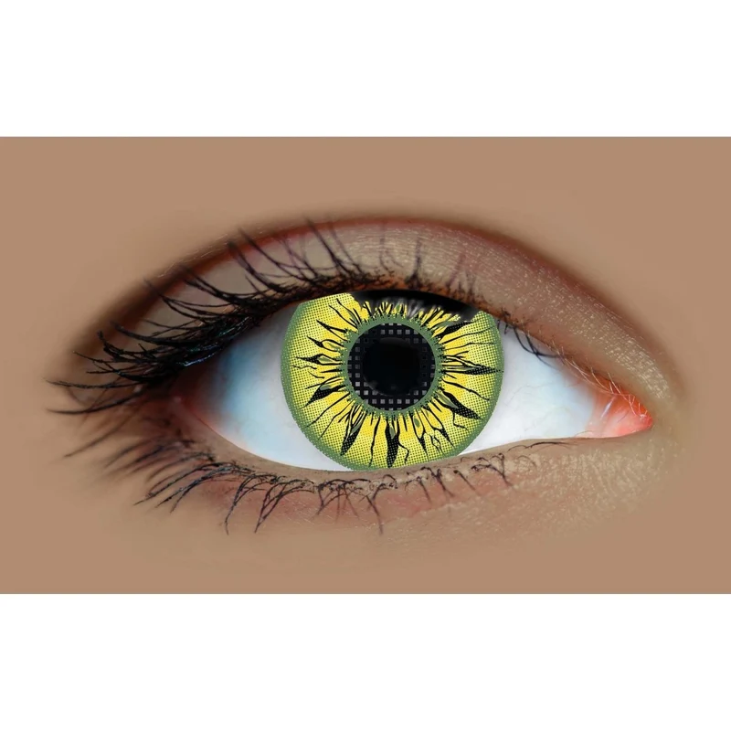 PRIMAL® Himiko Toga - Yellow Coloured Contact Lenses, 3 Month Usage