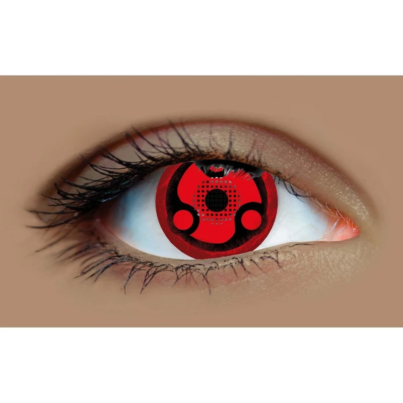 PRIMAL® Madara Uchiha - Mangekyou Sharingan Red Cosplay Coloured Contact Lenses, 3 Month Usage