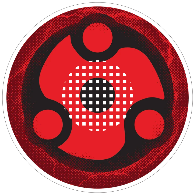 PRIMAL® Madara Uchiha - Mangekyou Sharingan Red Cosplay Coloured Contact Lenses, 3 Month Usage