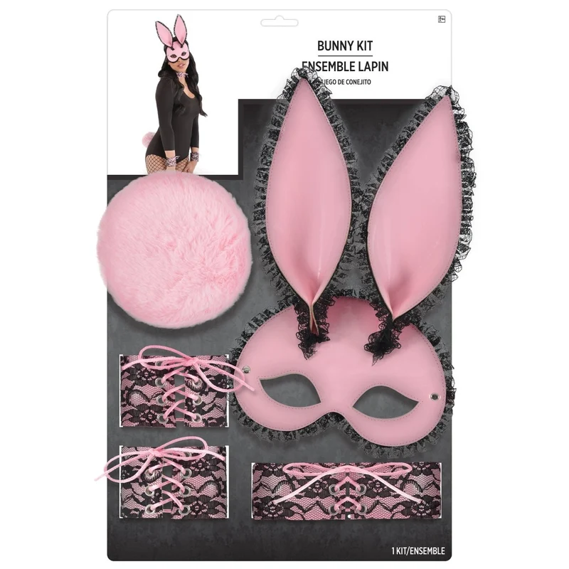 Pink Lace Bunny Kit for Adults