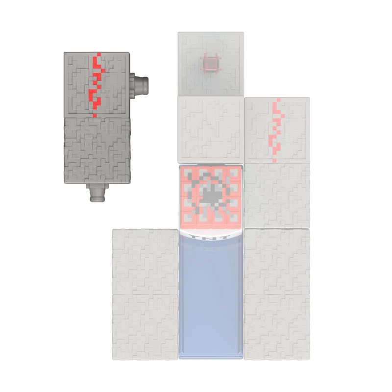 Minecraft Skeleton Action Figure with Accessory and Redstone Piece