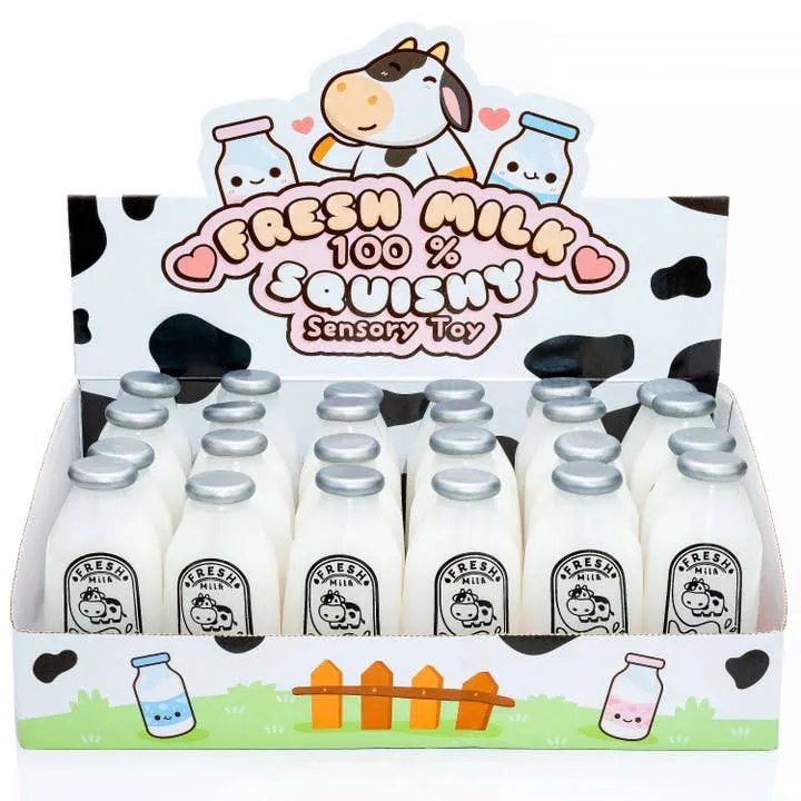 Fresh Milk Bottle Squishy Sensory Toy