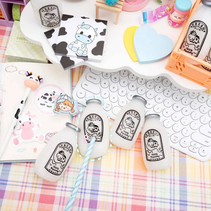 Fresh Milk Bottle Squishy Sensory Toy