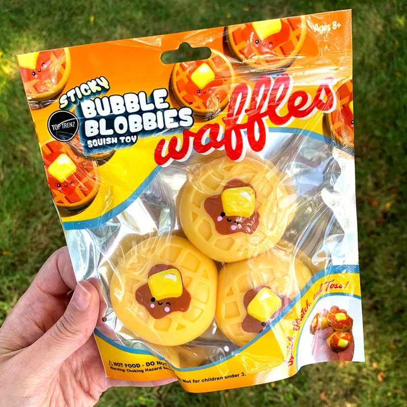 Sticky Bubble Blobbies Waffle Fidget Toy Squishy Stress Relief Fun