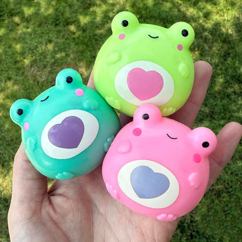 Sticky Bubble Blobbie Frog 3-Pack Squishy Fidget Toy Set