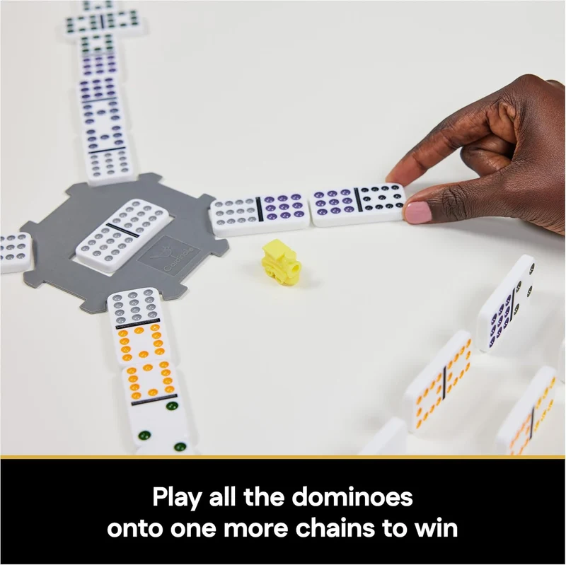 Spin Master Mexican Train Dominoes Set in Aluminum Carrying Case