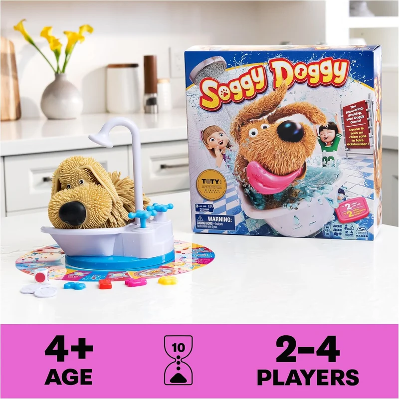 Soggy Doggy Interactive Bath Time Kids Board Game 2-4 Players