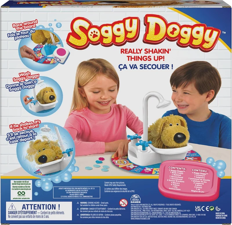 Soggy Doggy Interactive Bath Time Kids Board Game 2-4 Players