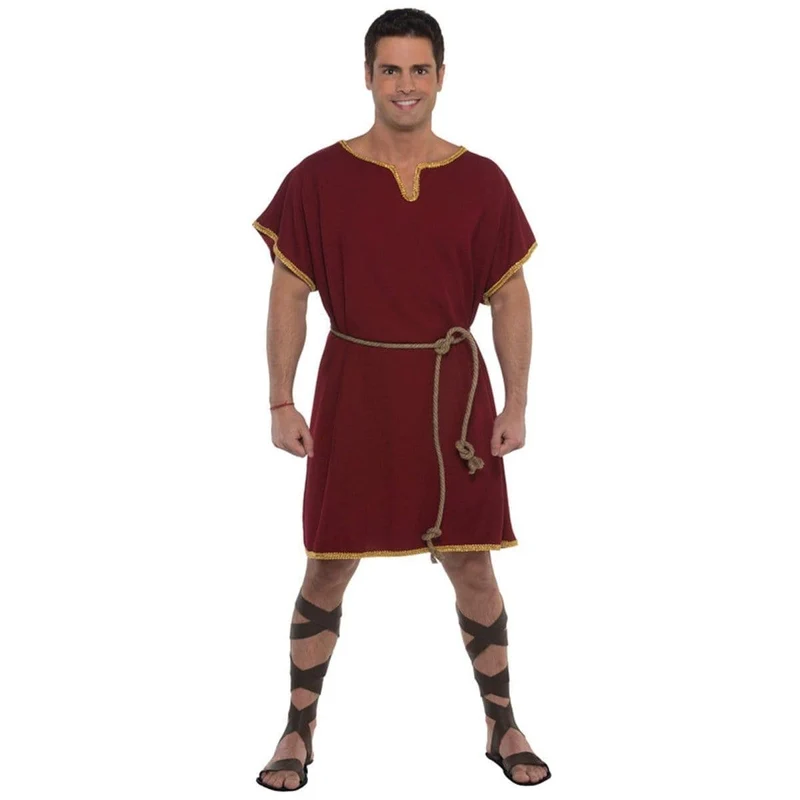 Burgundy tunic for men