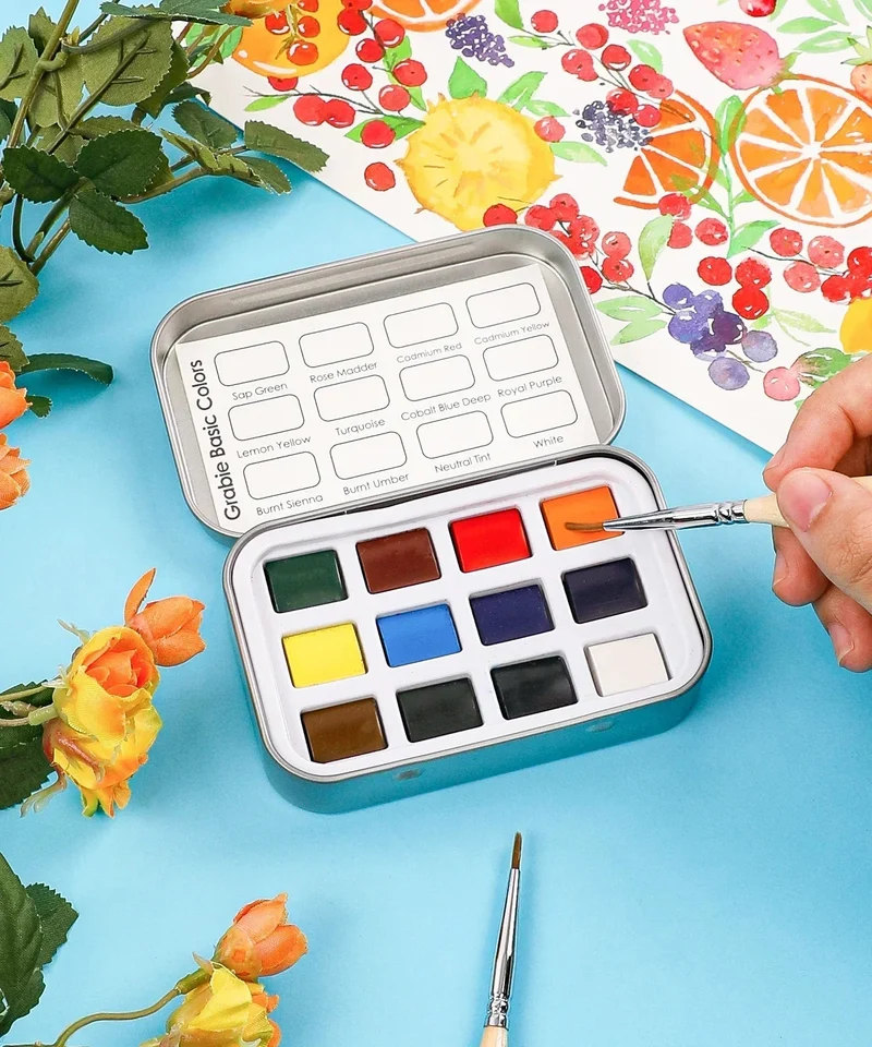 Grabie Watercolor Pocket Essential Portable Artist Colors
