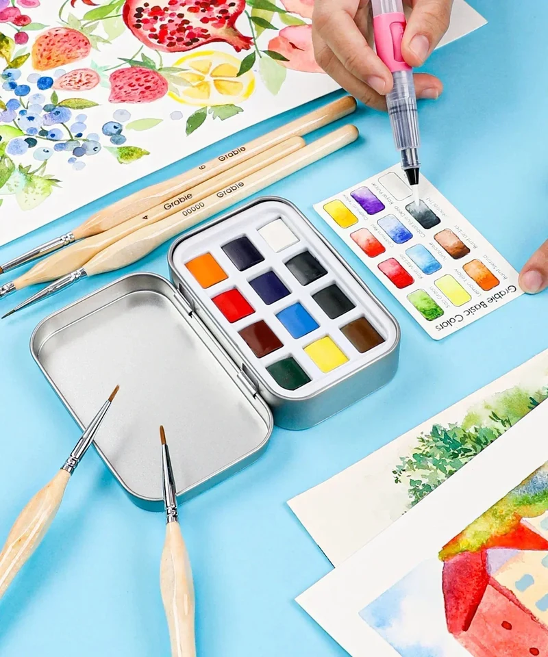 Grabie Watercolor Pocket Essential Portable Artist Colors