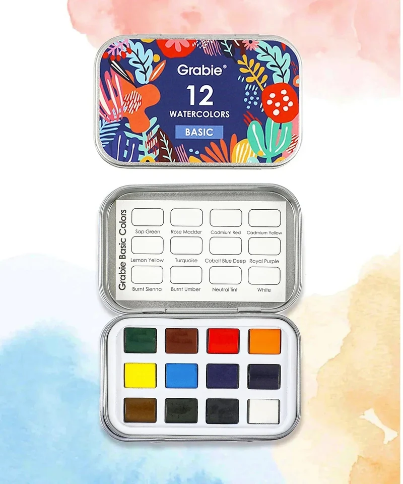 Grabie Watercolor Pocket Essential Portable Artist Colors