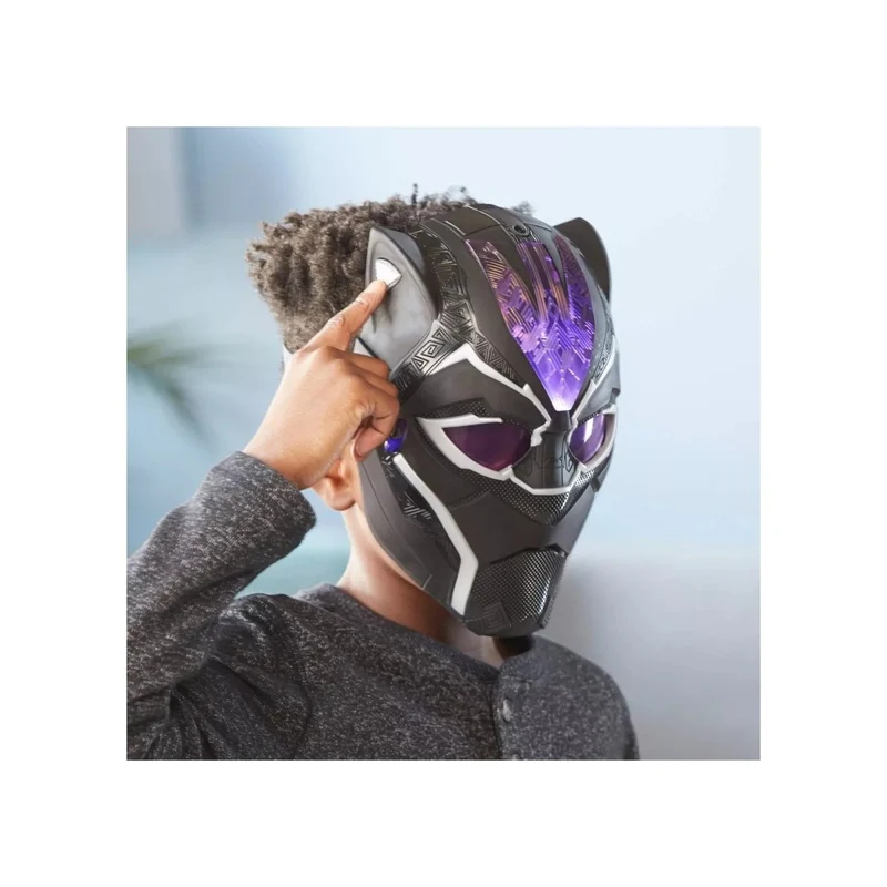 Black Panther Light-Up Vibranium Mask, Avengers, 1 Count