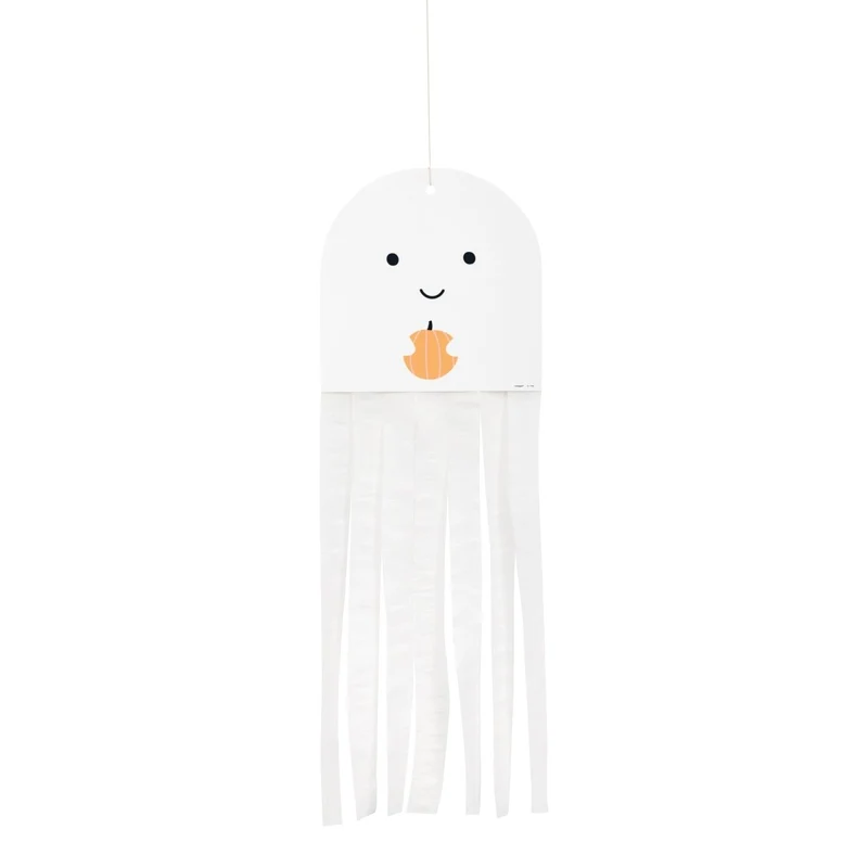 Ghost Paper Hanging Decorations, 3 Count