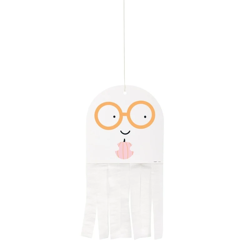 Ghost Paper Hanging Decorations, 3 Count