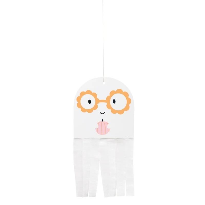 Ghost Paper Hanging Decorations, 3 Count