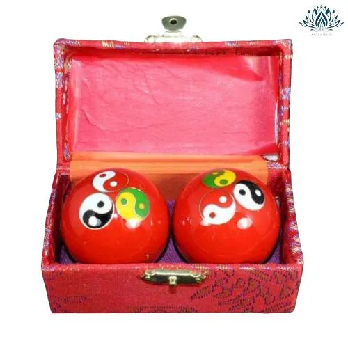 Boules chinoises anti stress Yin Yang