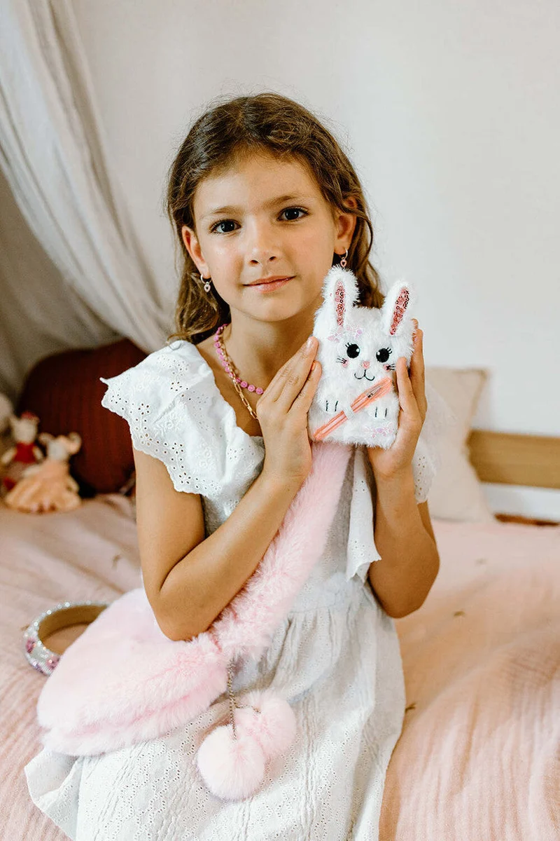 Creative Education Bunny Furry Friends Plush Journal for Kids