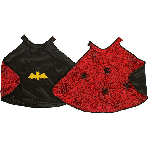 Reversible Spider and Bat Hero Cape and Mask Set 4-6