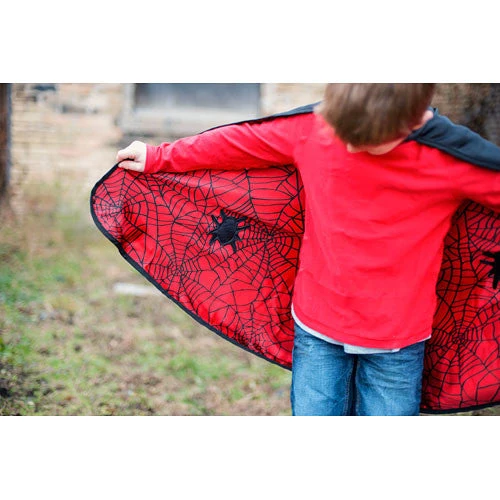 Reversible Spider and Bat Hero Cape and Mask Set 4-6