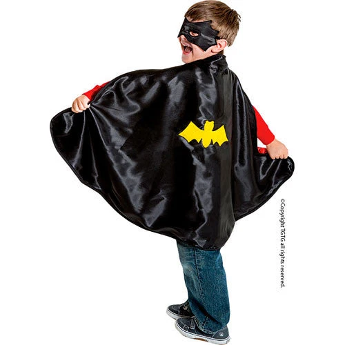 Reversible Spider and Bat Hero Cape and Mask Set 4-6