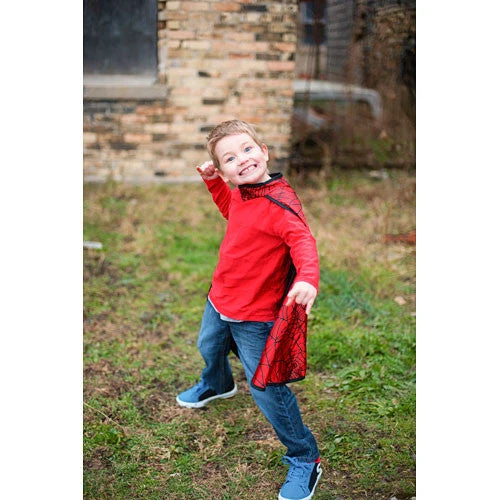 Reversible Spider and Bat Hero Cape and Mask Set 4-6