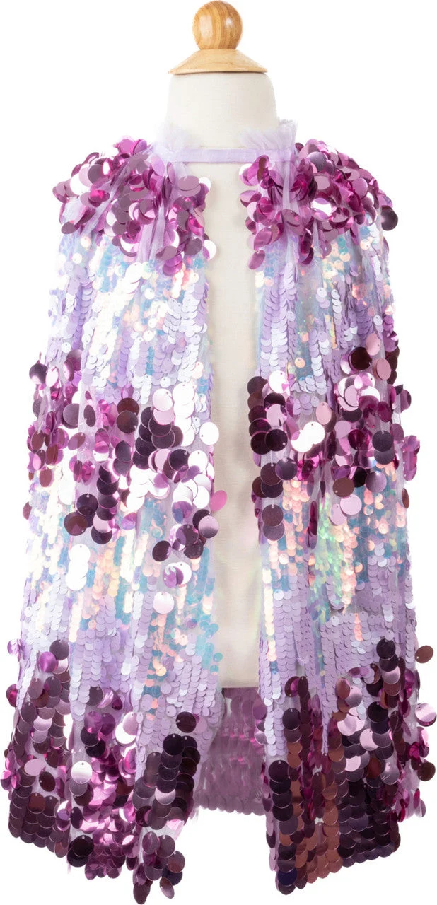 The 5th Avenue Purple Pailette Cape for Kids Size 4-6