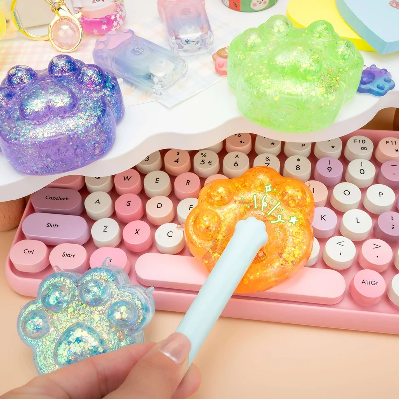 Kawaii Slime Company Gummy Kitty Paws Sensory Squishy Toys