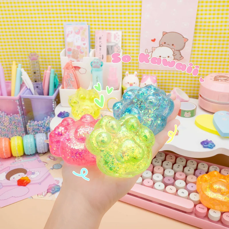 Kawaii Slime Company Gummy Kitty Paws Sensory Squishy Toys