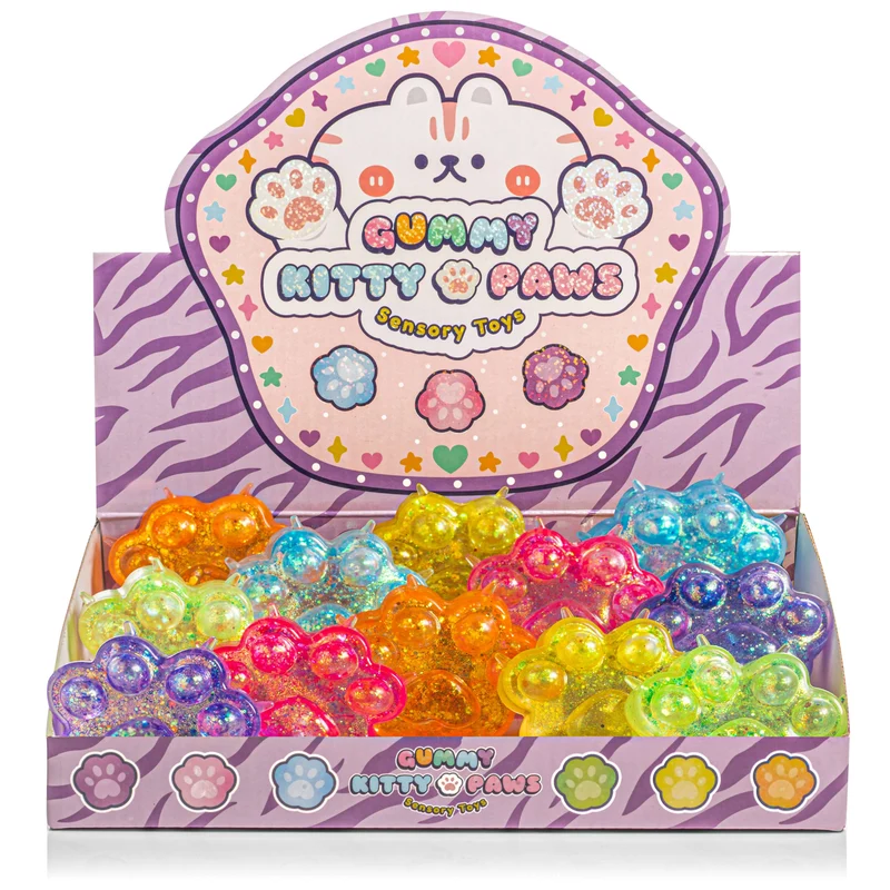 Kawaii Slime Company Gummy Kitty Paws Sensory Squishy Toys