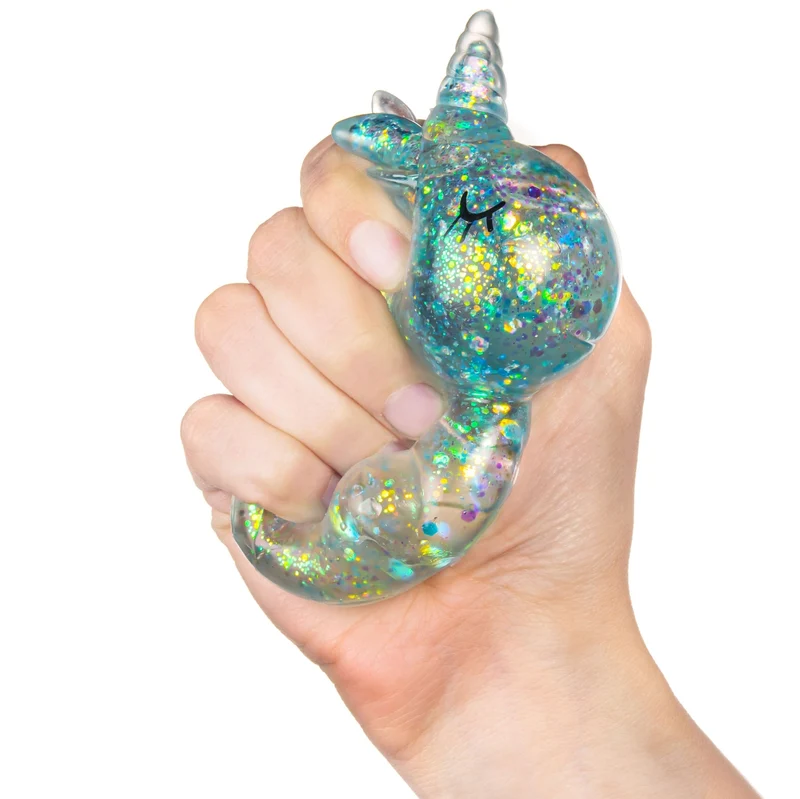 Gummy Unicorn Friends Sensory Squishy Toy Glittery Fantasy Fidget