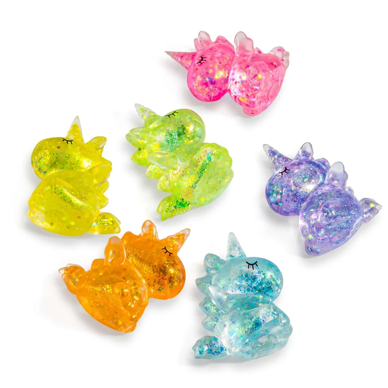 Gummy Unicorn Friends Sensory Squishy Toy Glittery Fantasy Fidget