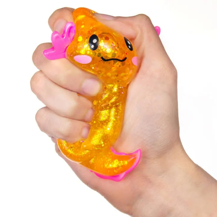 Gummy Axolotl Pets Sensory Squishy Toy, Soft Stress Relief Fun